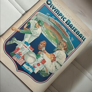 Olympic Baseball Scorecard Magazine